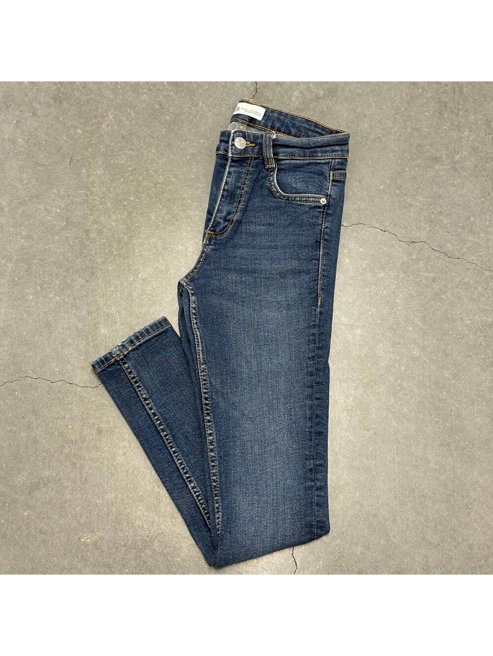 ZARA Plain Slim Blue Jeans